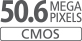 50,6 megapixeles APS-C CMOS-érzékelő