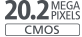 20,2 megapixeles CMOS